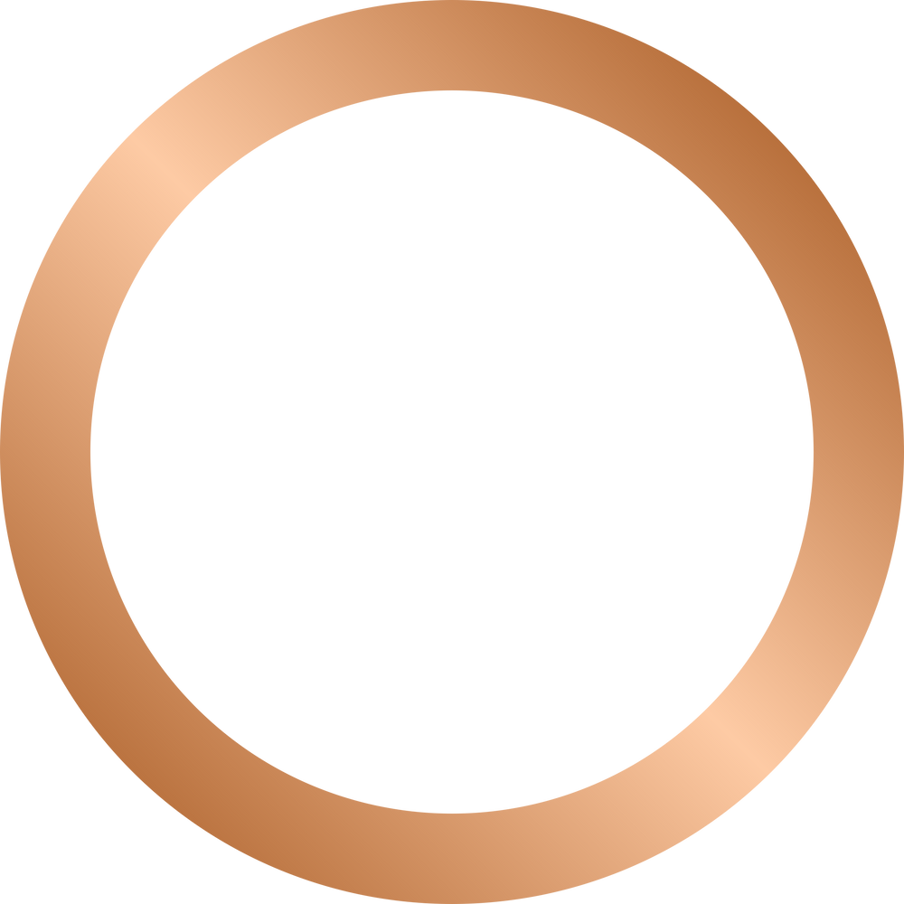 Bronze Thick Circle Outline