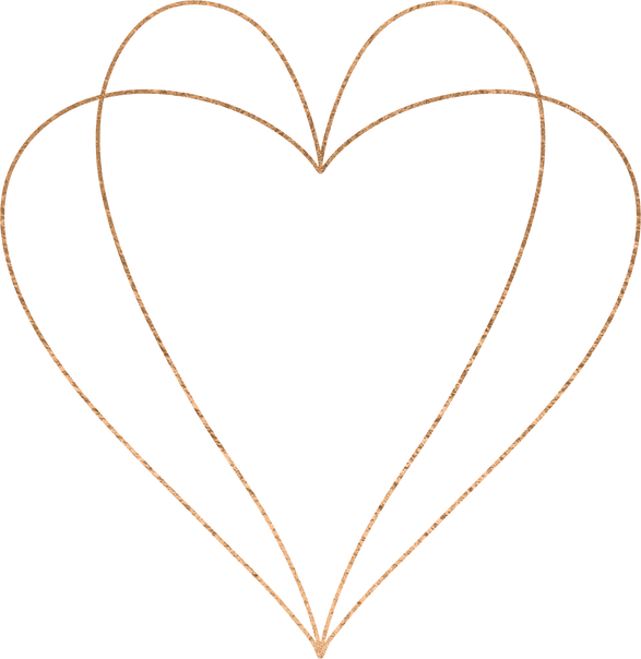 Bronze Double Heart